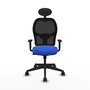 PIQUERAS Y CRESPO Silla de oficina Alocén Azul y Negro con Mecanismo Sincro