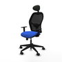 PIQUERAS Y CRESPO Silla de oficina Alocén Azul y Negro con Mecanismo Sincro