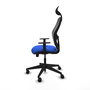 PIQUERAS Y CRESPO Silla de oficina Alocén Azul y Negro con Mecanismo Sincro
