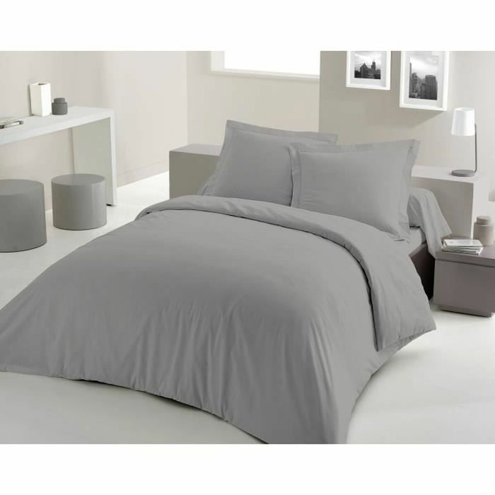 Lovely Home Juego Nórdico 240x260 cm Gris Claro 100% Algodón Lovely Home Juego Nórdico 240x260 cm Gris Claro 100% Algodón