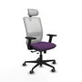 PIQUERAS Y CRESPO Silla de oficina Haches con mecanismo Sincro/Traslack Morado y Blanco
