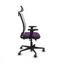 PIQUERAS Y CRESPO Silla de oficina Haches con mecanismo Sincro/Traslack Morado y Blanco