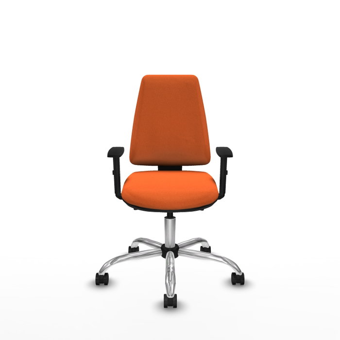 PIQUERAS Y CRESPO Silla de oficina Elche Naranja con mecanismo Asincro PIQUERAS Y CRESPO Silla de oficina Elche Naranja con mecanismo Asincro