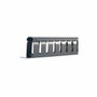 Panel Pasacables 19" 1U Metal para Rack - Tapa para Cableado