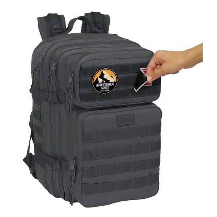 Safta Mochila Militar Portátil Basic Gris 15,6''
