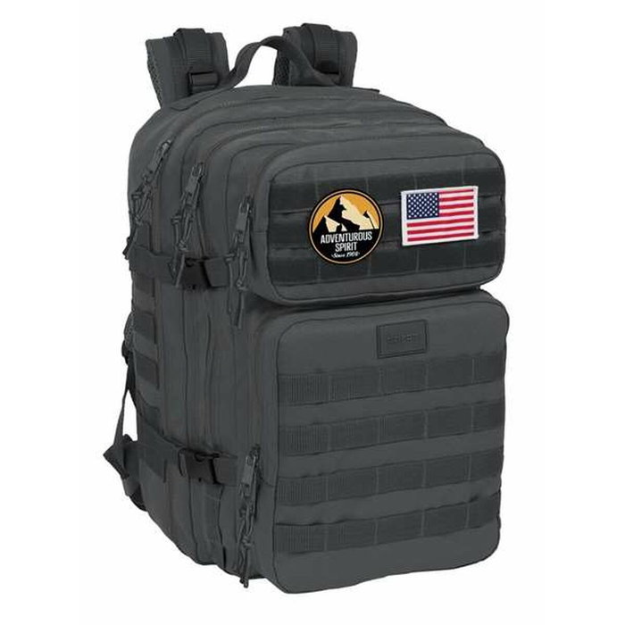 Safta Mochila Militar Portátil Basic Gris 15,6''
