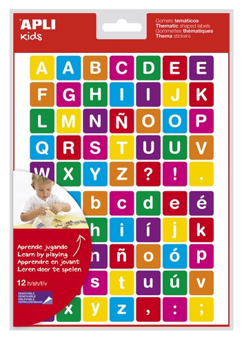 Apli Gomets Removibles Letras ABC B.840