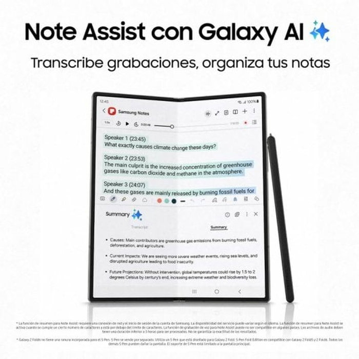 SAMSUNG Galaxy Z Fold6 5G Dual SIM 12GB RAM 1TB Plata SAMSUNG Galaxy Z Fold6 5G Dual SIM 12GB RAM 1TB Plata