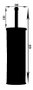PLUVIA PRO Escobillero WC Baño Inox REF 35203