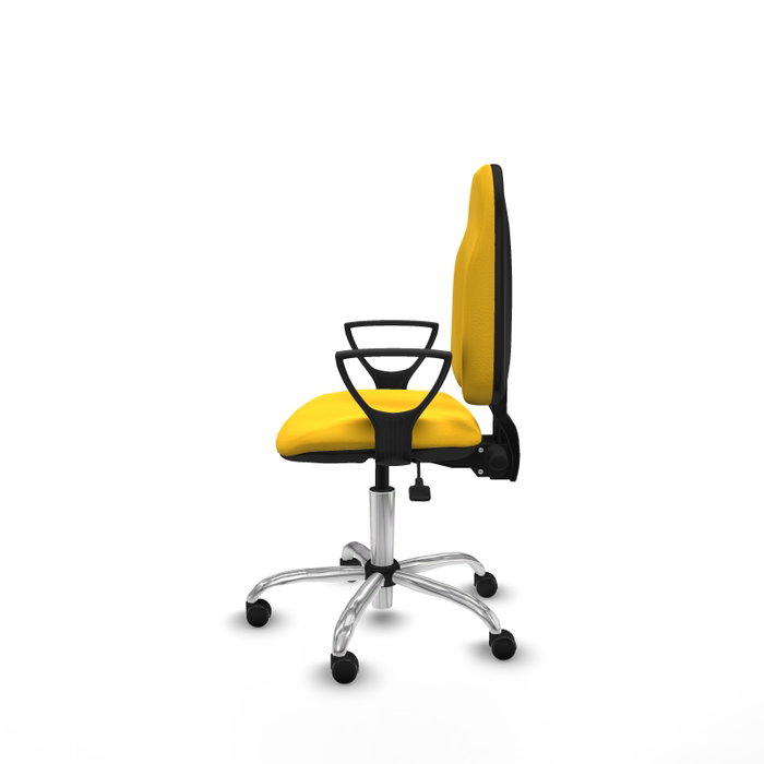 PIQUERAS Y CRESPO Silla de oficina Algarra con mecanismo Asincro, Amarillo PIQUERAS Y CRESPO Silla de oficina Algarra con mecanismo Asincro, Amarillo