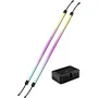 Corsair iCUE LINK LS350 Aurora RGB Kit de Tira LED - 2 Tiras Luz RGB, Negro, Multicolor, 350 mm (Ref. CL-9011135-WW)