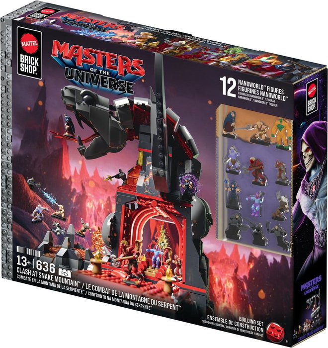Mattel Brick Shop Set de Construcción Snake Mountain Masters of the Universe