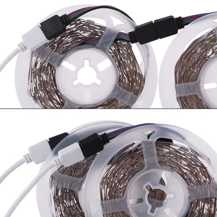 Kit Tira LED 72W 3,000Lm 300 LEDs 10M RGB Control Bluetooth IP20 40,000H con Transformador y Controlador