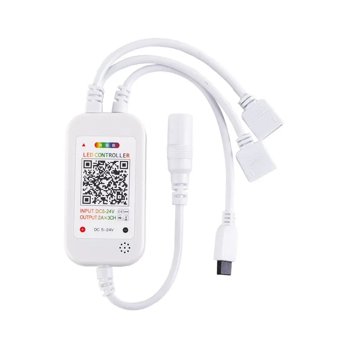 Kit Tira LED 72W 3,000Lm 300 LEDs 10M RGB Control Bluetooth IP20 40,000H con Transformador y Controlador