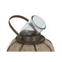 DKD Home Decor Portavelas de Yute y Bambú Natural 29,5x29,5x62 cm