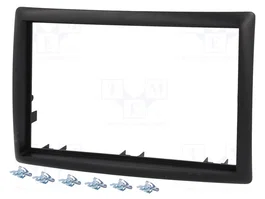 PER.PIC. Bastidor de montaje de radio 2 DIN para Renault Megane II, negro