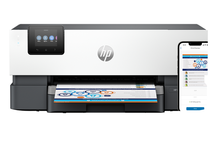 HP OfficeJet Pro 9110b Impresora de Inyección de Tinta Color Gris