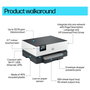 HP OfficeJet Pro 9110b Impresora de Inyección de Tinta Color Gris