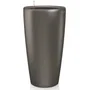 Maceta LECHUZA Rondo Premium 40 - juego completo, antracita metalizado