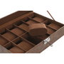 DKD Home Decor Joyero en PU y MDF Marrón