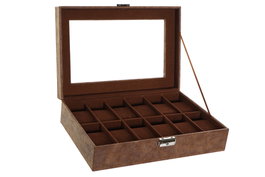 DKD Home Decor Joyero en PU y MDF Marrón