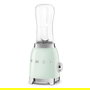 Smeg PBF01PGEU Batidora de Vaso, 0.6L, 300W, 2 Velocidades, Color Verde Pastel, Acero Inoxidable, Incluye Taza con Pico