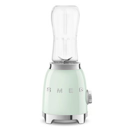 Smeg PBF01PGEU Batidora de Vaso, 0.6L, 300W, 2 Velocidades, Color Verde Pastel, Acero Inoxidable, Incluye Taza con Pico