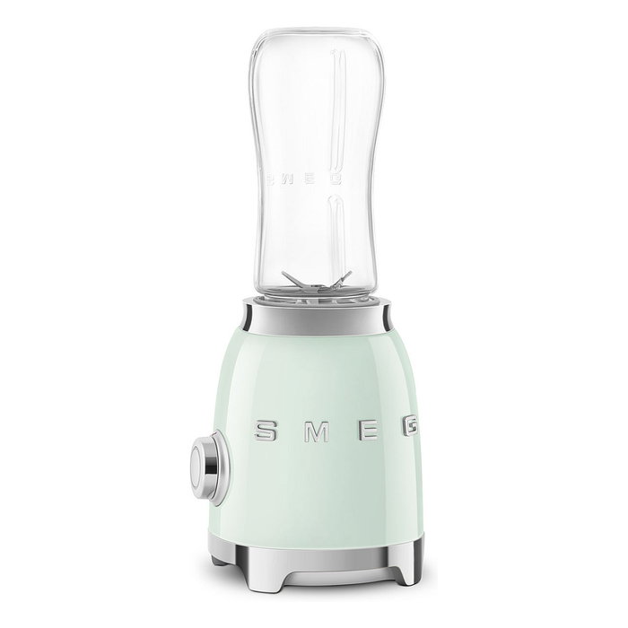 Smeg PBF01PGEU Batidora de Vaso, 0.6L, 300W, 2 Velocidades, Color Verde Pastel, Acero Inoxidable, Incluye Taza con Pico