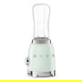 Smeg PBF01PGEU Batidora de Vaso, 0.6L, 300W, 2 Velocidades, Color Verde Pastel, Acero Inoxidable, Incluye Taza con Pico