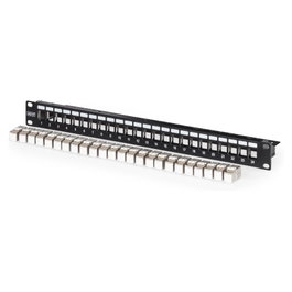 Digitus DN-91411-24 Patchpanel 1U 24xCat6A Keystone blindado