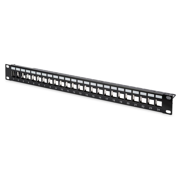Digitus DN-91411-24 Patchpanel 1U 24xCat6A Keystone blindado