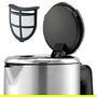 WMF 0413130011 Hervidor de Agua, 1.6L, 2400W, Acero Inoxidable, Indicador de Nivel de Agua, Protección Contra Sobrecalentamiento, Sin Cables