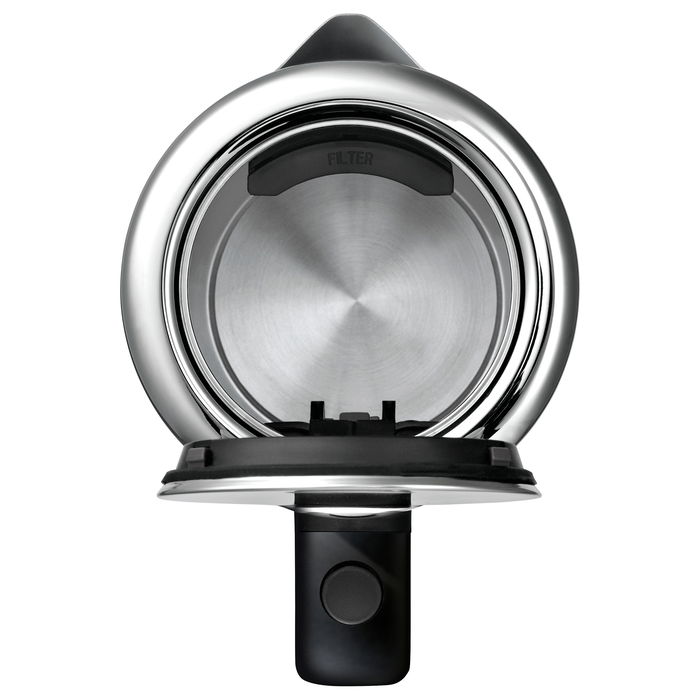 WMF 0413130011 Hervidor de Agua, 1.6L, 2400W, Acero Inoxidable, Indicador de Nivel de Agua, Protección Contra Sobrecalentamiento, Sin Cables