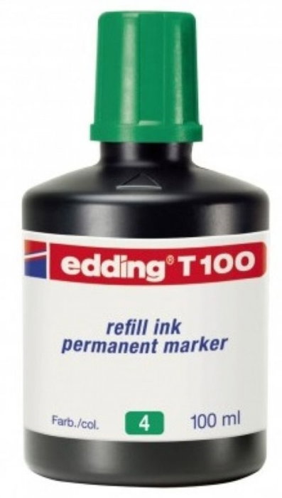 EDDING Tinta de Recambio para Rotulador T-100, 100 ml, Verde