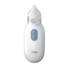 Braun BNA100EU Aspirador eléctrico nasal para bebés, blanco