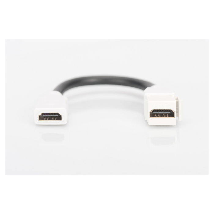 Digitus Módulo Keystone HDMI 2.0 con cable de 12 cm, Blanco