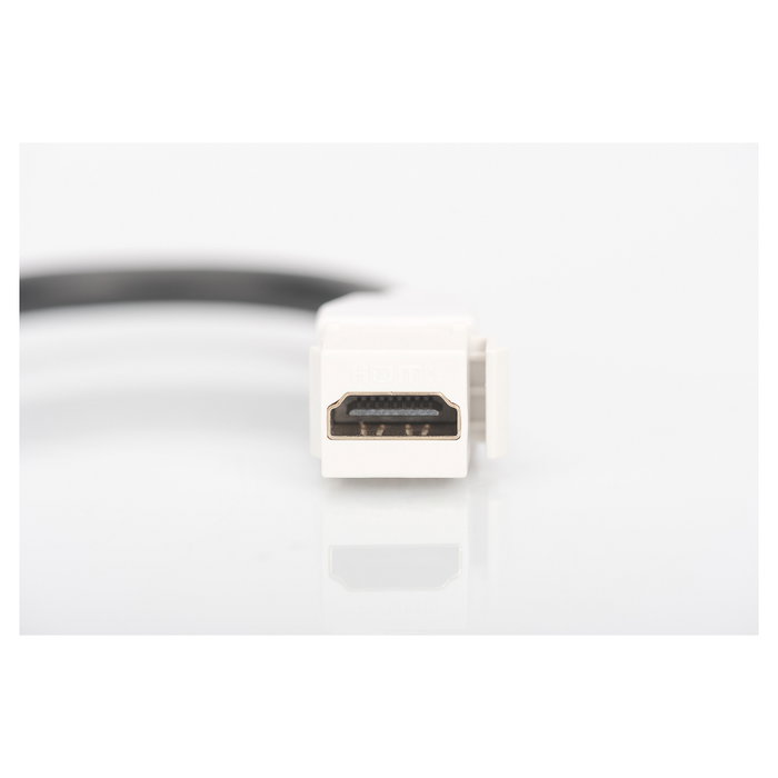 Digitus Módulo Keystone HDMI 2.0 con cable de 12 cm, Blanco