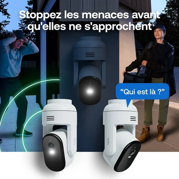 Arlo Kit de cámara de vigilancia exterior Essential 3 2K Visión 360°