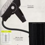GSC Evolution Proyector solar LED Pamol 50W 6500K Negro IP65 con sensor de movimiento