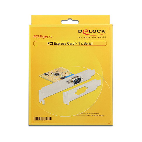 DeLOCK 89444 Tarjeta PCIe a 1 puerto serie RS-232 DeLOCK 89444 Tarjeta PCIe a 1 puerto serie RS-232