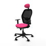 PIQUERAS Y CRESPO Silla de oficina Jorquera Rosa y Negro