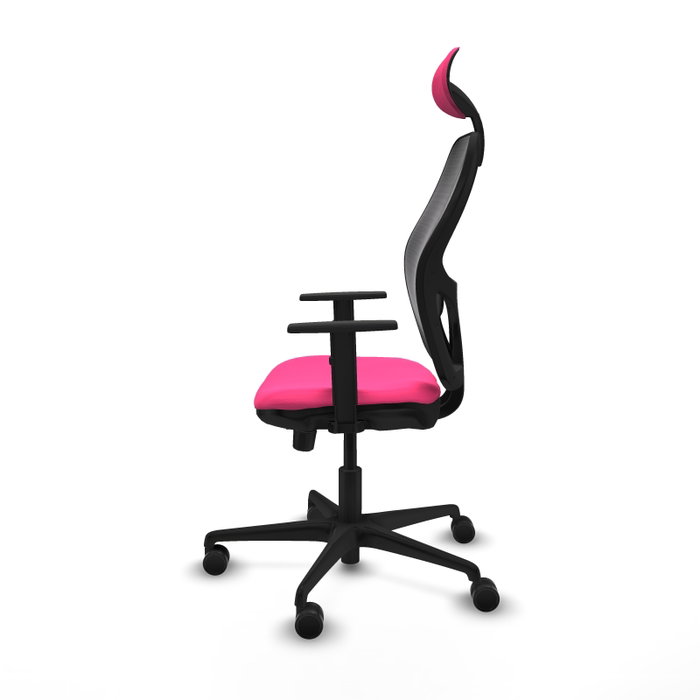 PIQUERAS Y CRESPO Silla de oficina Jorquera Rosa y Negro
