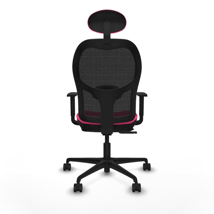 PIQUERAS Y CRESPO Silla de oficina Jorquera Rosa y Negro