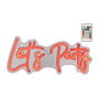 Lumineo Let's Party - Luz LED Neon Decorativa, Cambia de Color con Control Remoto, USB-C, 114 LEDs, para Interior, 40 x 18 x 1.5 cm