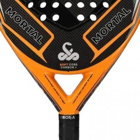 Vibor-A Pala de Pádel Mortal Carbon 3.0 Talla 351 Naranja y Negra