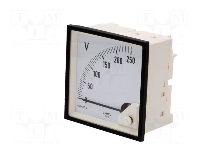 LUMEL Voltímetro Analógico para Panel MA19 0÷250V DC LUMEL Voltímetro Analógico para Panel MA19 0÷250V DC
