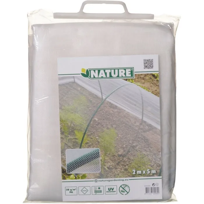 Nature Malla Mosquitera Antiinsectos NAT8711338320600, Blanca, 2 x 5 m, 1.8 x 1.8 mm, 38 g/m² Nature Malla Mosquitera Antiinsectos NAT8711338320600, Blanca, 2 x 5 m, 1.8 x 1.8 mm, 38 g/m²