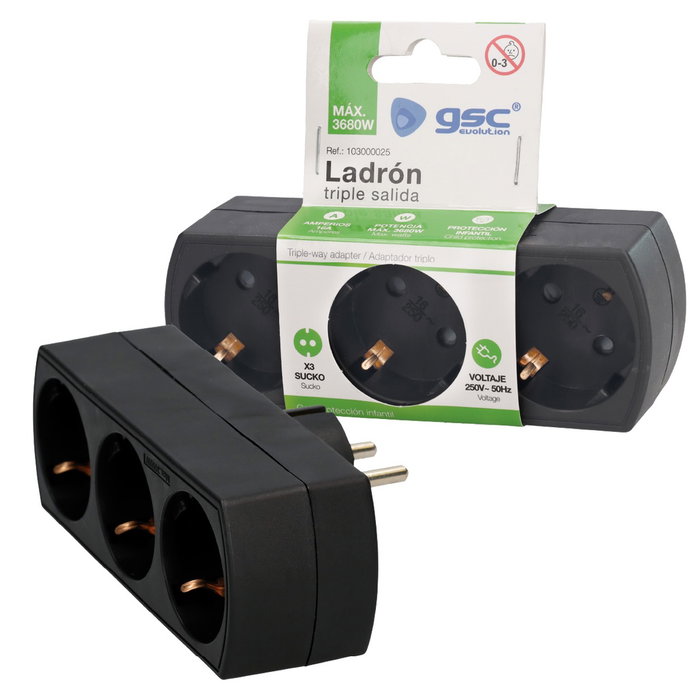 GSC Evolution Ladrón triple salida Negro