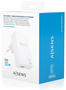 Aisens Cargador de Pared GaN Ultra Delgado 30W USB-C y USB-A Blanco