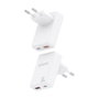 Aisens Cargador de Pared GaN Ultra Delgado 30W USB-C y USB-A Blanco